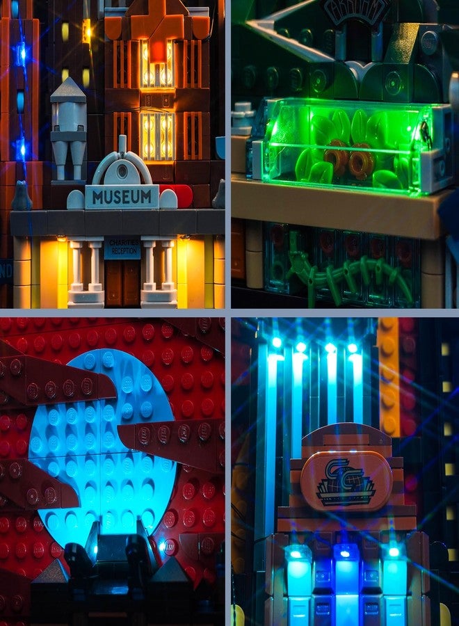 BrickBling Lighting Kit Compatible with Lego The Animated Series Gotham City™ 76271, Bricks Not Included (RC Version Light) - Image 2